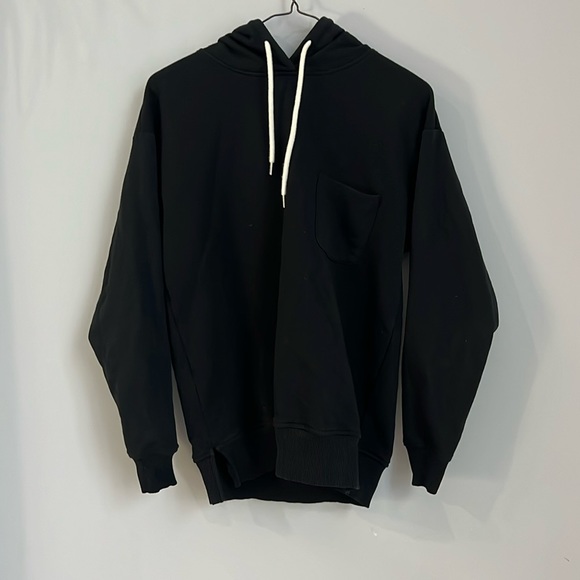 Gap maternity hooded sweatshirt in black size small - Picture 2 of 8